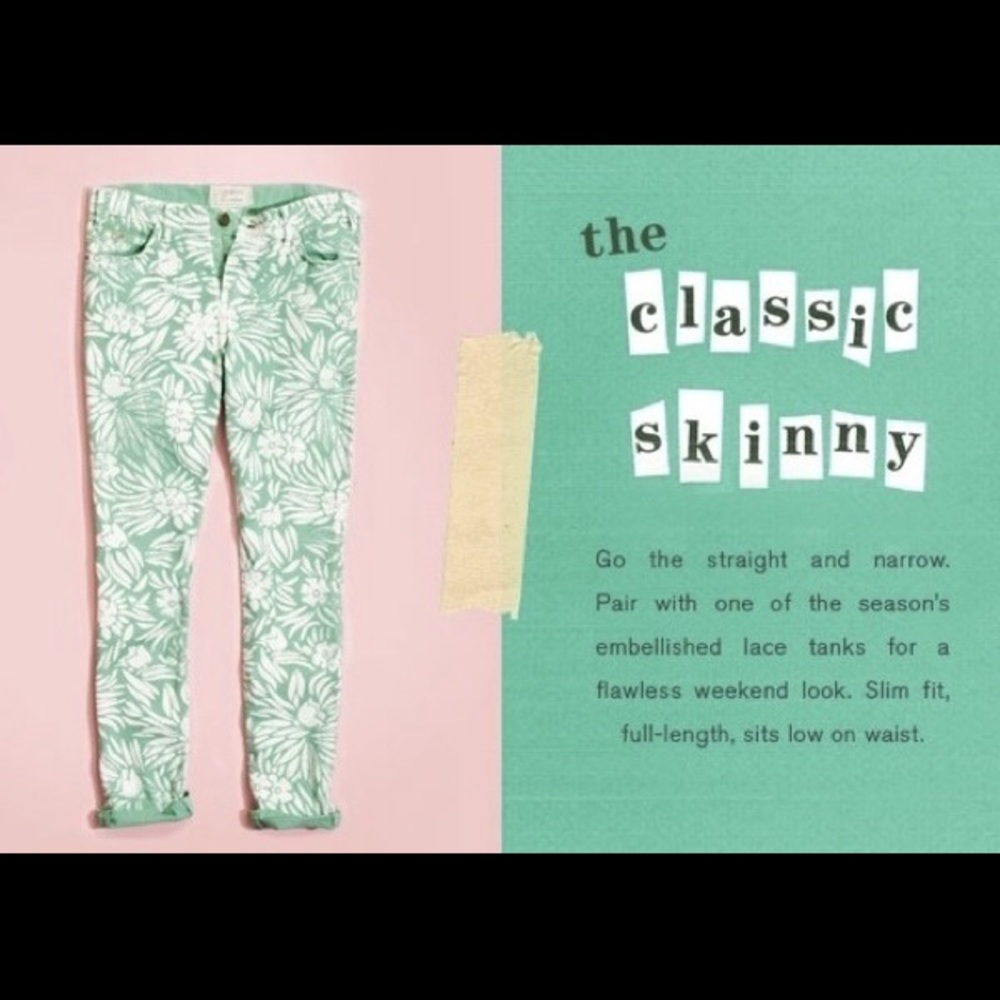 DVF x Current Elliot printed skinny jeans